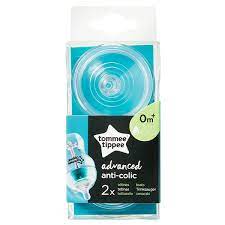 Tommee Tippee Advanced Anti-Colic Θηλές Σιλικόνης Αργής Ροής 0m+ 2 Τεμάχια (42102651)